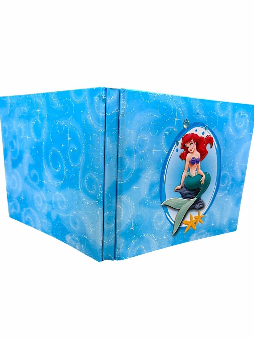 Vintage Y2K Disney Ariel Scrapbook Album 8x8 with 10 Page Protectors